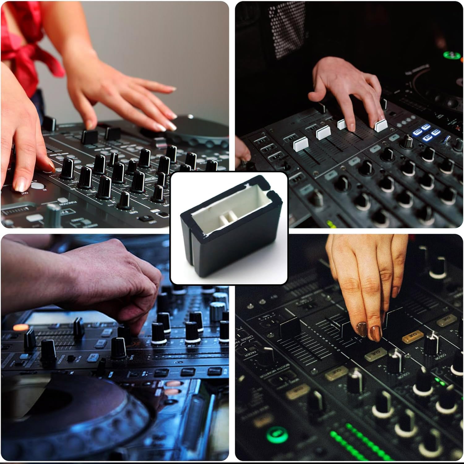 Amazon | Roczential 10個 フェーダーキャップ ミキサー フェーダー